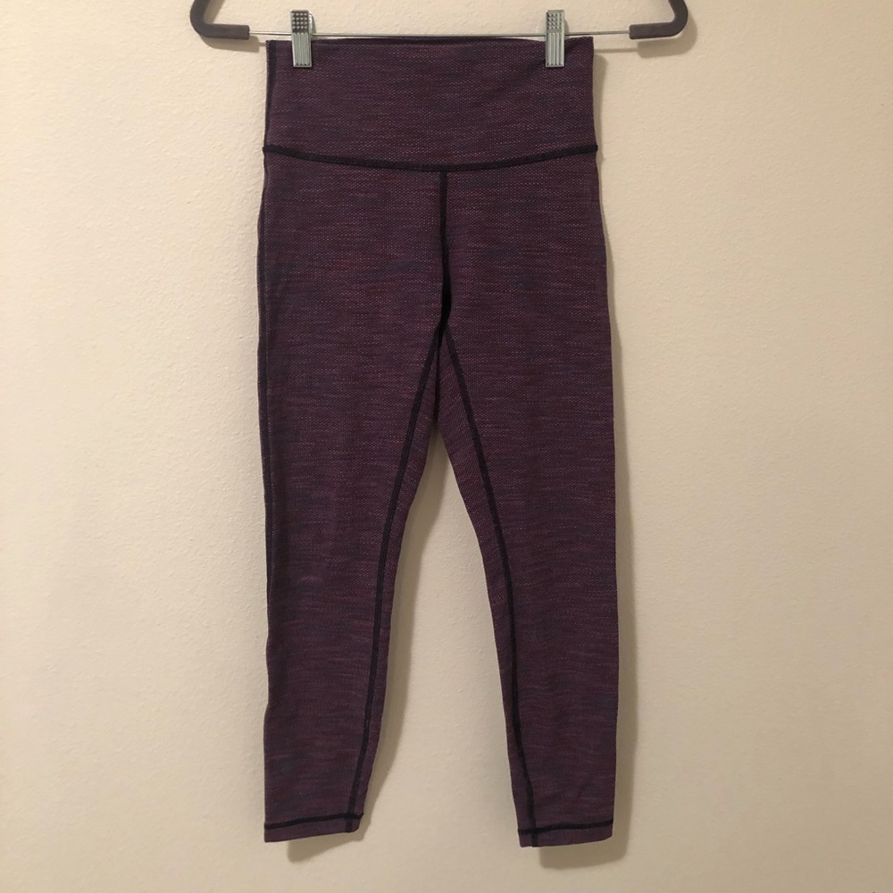 Lululemon High Times Pant Diamond Jacquard Purple
